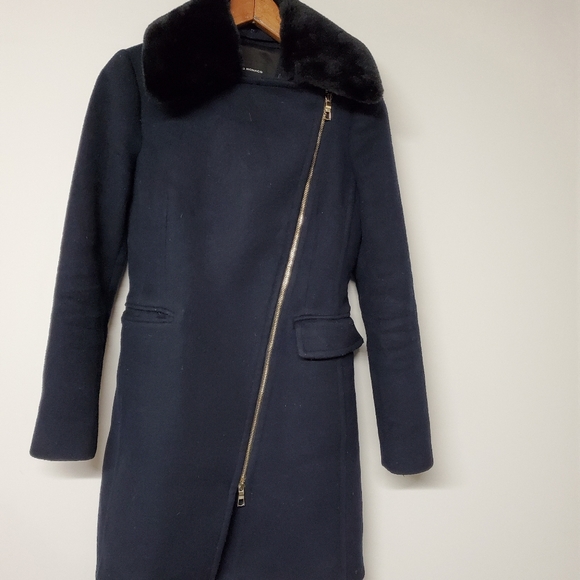 Club Monaco Navy Josette Wool Peacoat XS - Picture 3 of 12